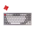 <span>Клавиатура</span> Геймърска Механична клавиатура Keychron Q1 Silver Grey QMK TKL Gateron G Pro Red Switch RGB LED ABS <span class='catalog-num-in-name'>Q1-D1</span> - 