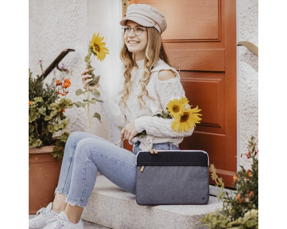 Чанта Калъф за лаптоп HAMA Florence, 13.3" (34 cm), Черен/Сив 6