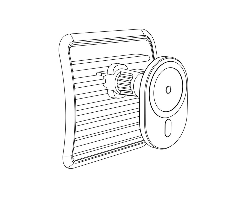 Зарядно Безжично зарядно и стойка за кола HAMA MagCharge Car FC15, 15W, Магнитно, Черен 2