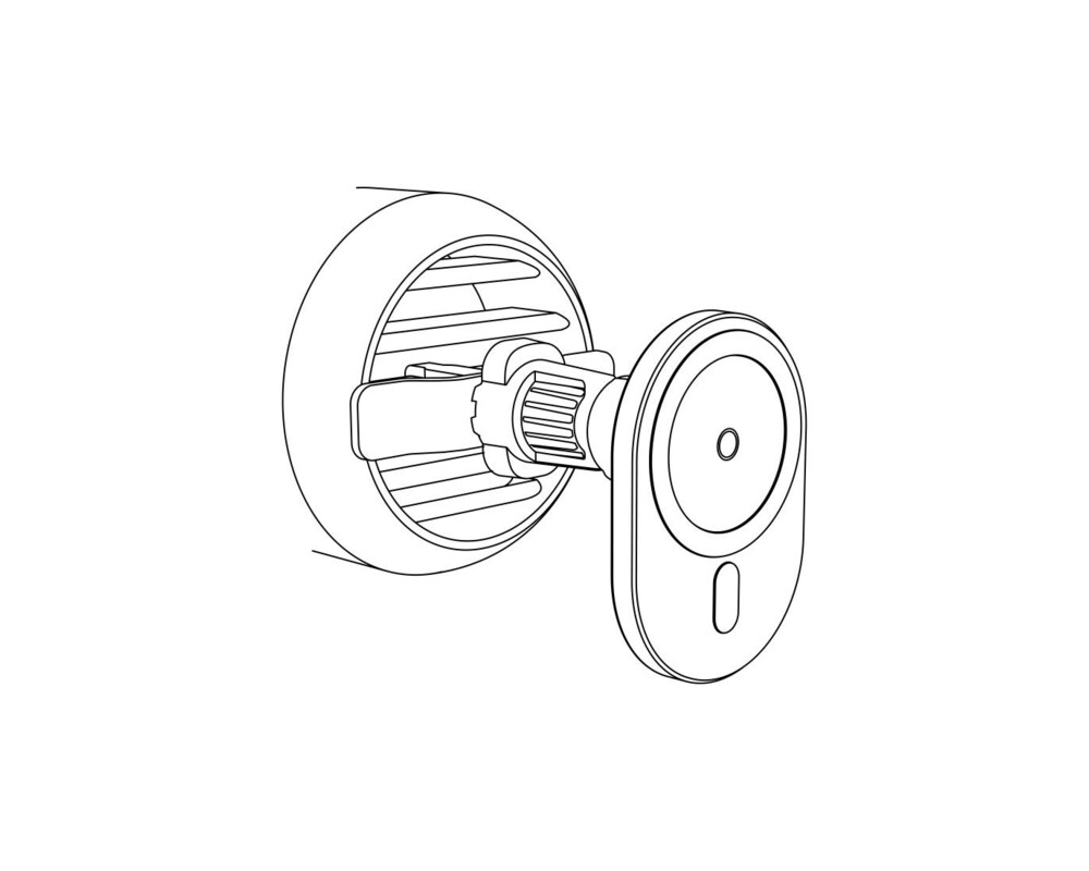 Зарядно Безжично зарядно и стойка за кола HAMA MagCharge Car FC15, 15W, Магнитно, Черен 3