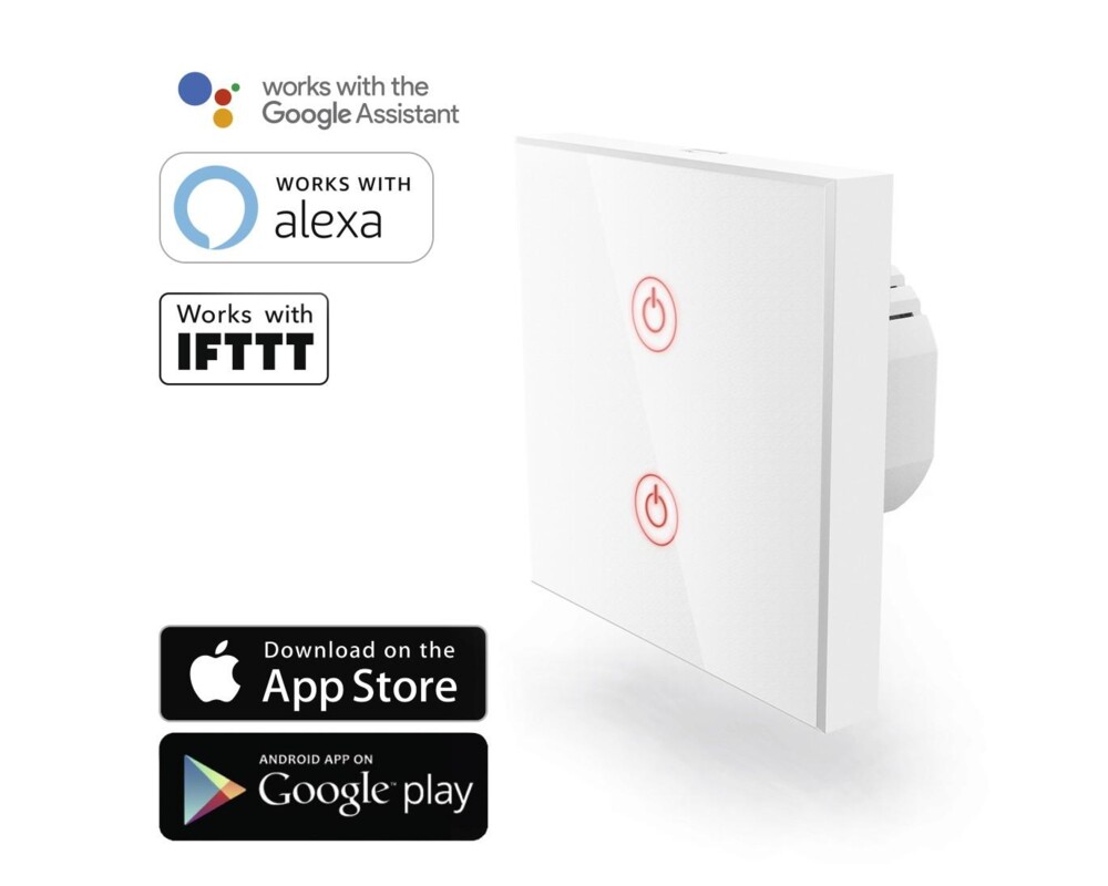 Умен контакт HAMA Wi-Fi смарт ключ за стена, Amazon Alexa, 176551 2