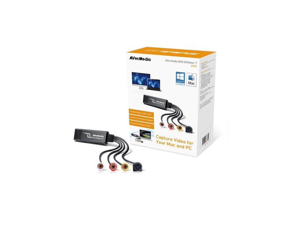 TV тунер/видео устройство Външен кепчър AVerMedia DVD EZMaker 7, USB 2.0 4