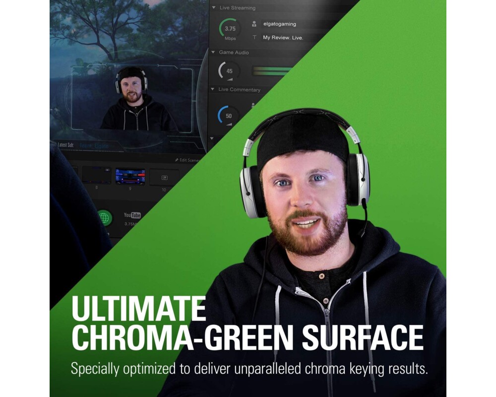 Видео и стрийминг Зелен Екран Elgato Green Screen 10