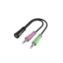  Жак HAMA, 3.5 mm жак женско - 2 x 3.5 mm жак мъжко, 10cm 309874 HAMA-200351 на топ цена - PIC.bg
