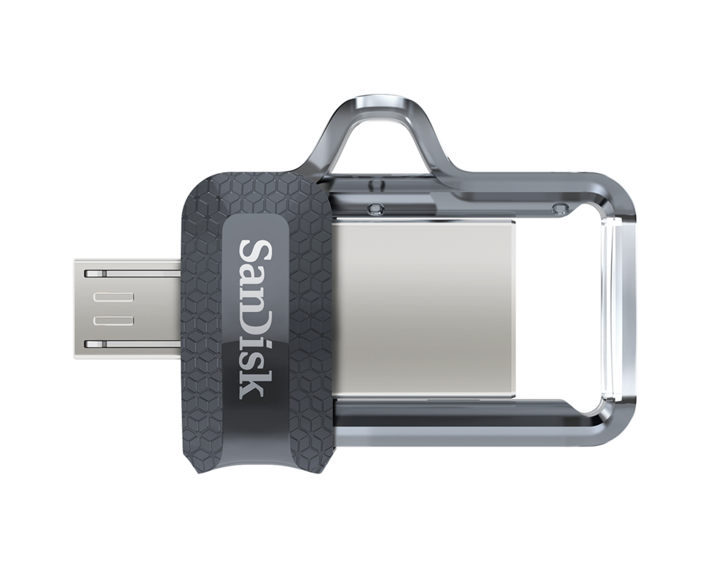 Флаш памет SanDisk Ultra Dual Drive m3.0, 64GB, OTG, Черен 2