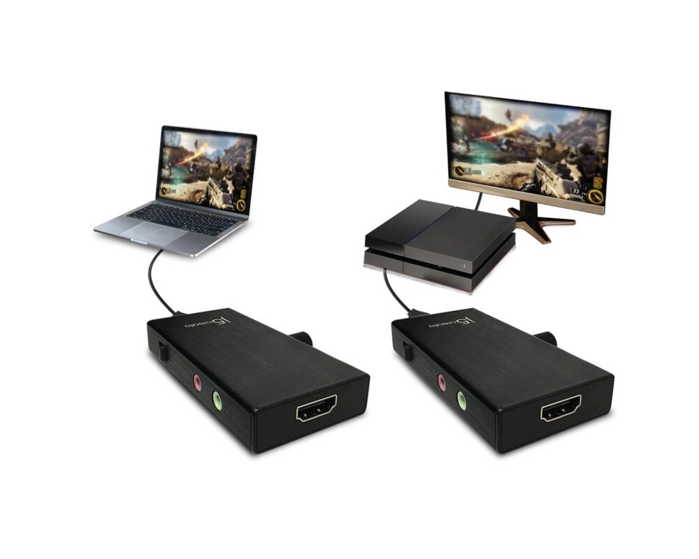 TV тунер/видео устройство Кепчер адаптер j5 create JVA02, HDMI към USB-C, PD, Черен 3