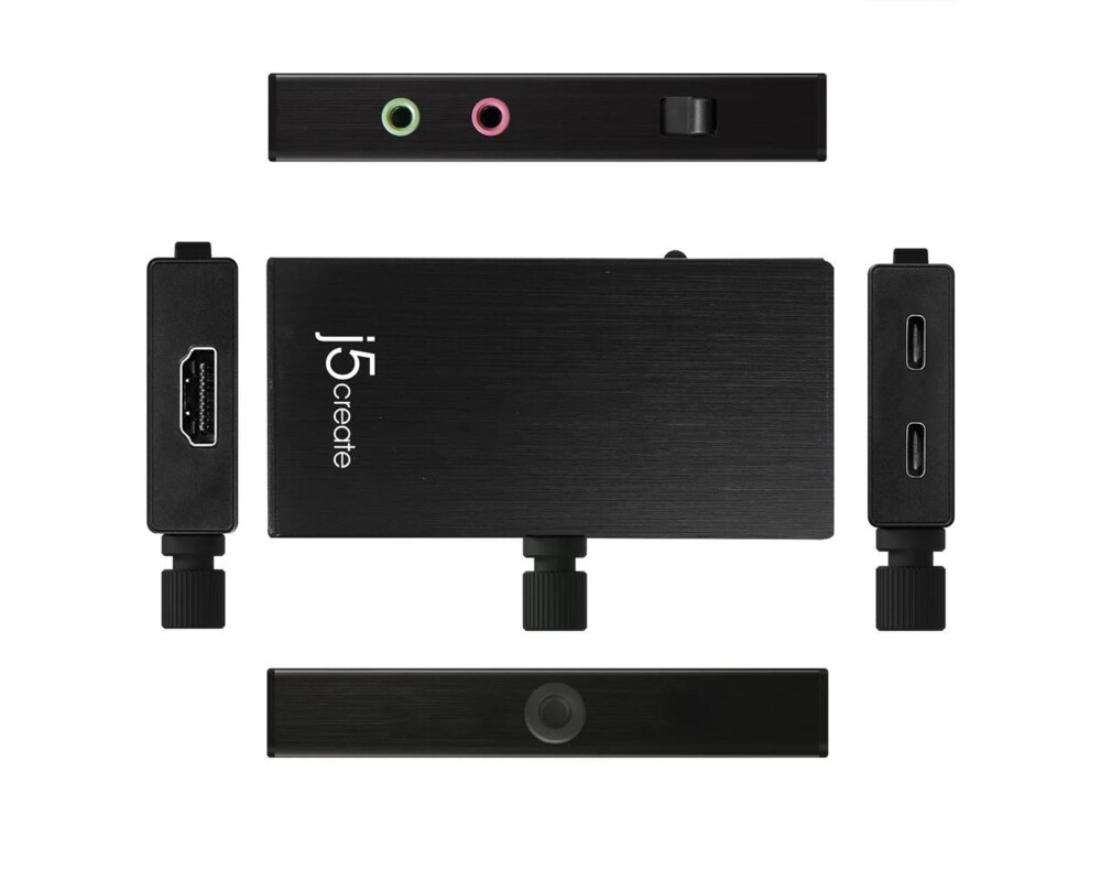 TV тунер/видео устройство Кепчер адаптер j5 create JVA02, HDMI към USB-C, PD, Черен 2