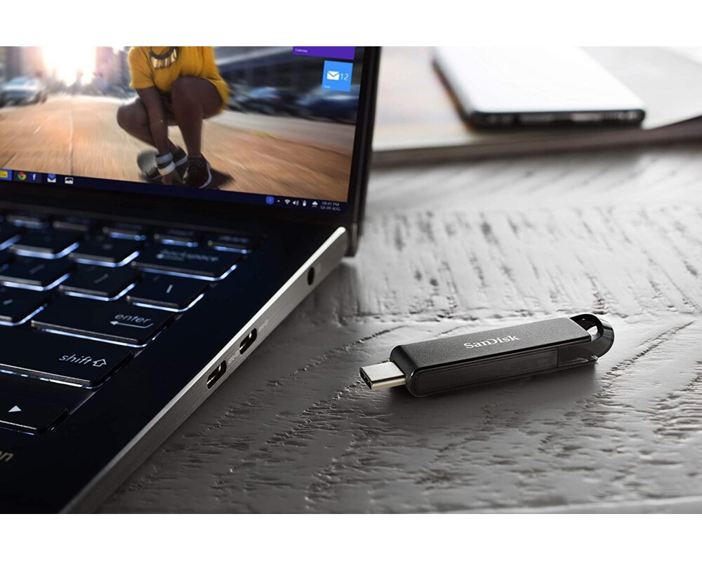 Флаш памет SanDisk Ultra, USB-C, 256GB, Черен 5