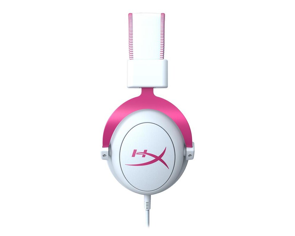 Слушалки Геймърски слушалки HyperX Cloud II Pink, Микрофон, Розово/Бяло 2