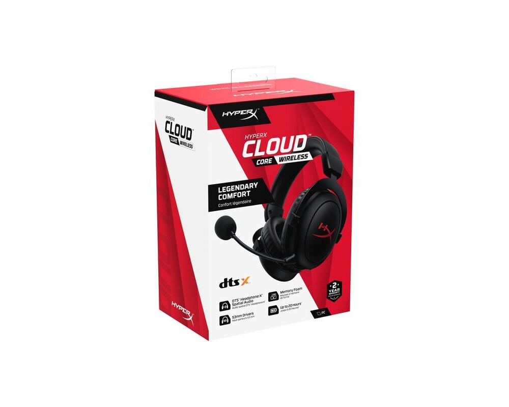 Слушалки Геймърски слушалки HyperX Cloud Core Wireless, Черен 7