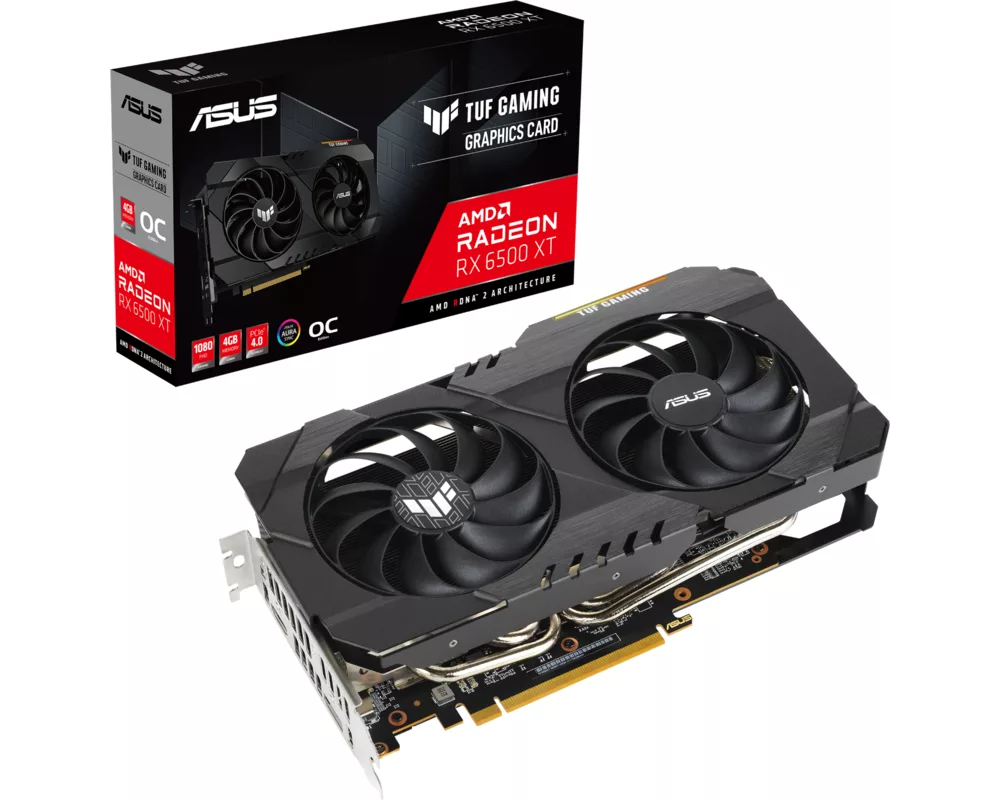 Видеокарта ASUS TUF Gaming Radeon RX 6500 XT OC edition 4GB GDDR6 12