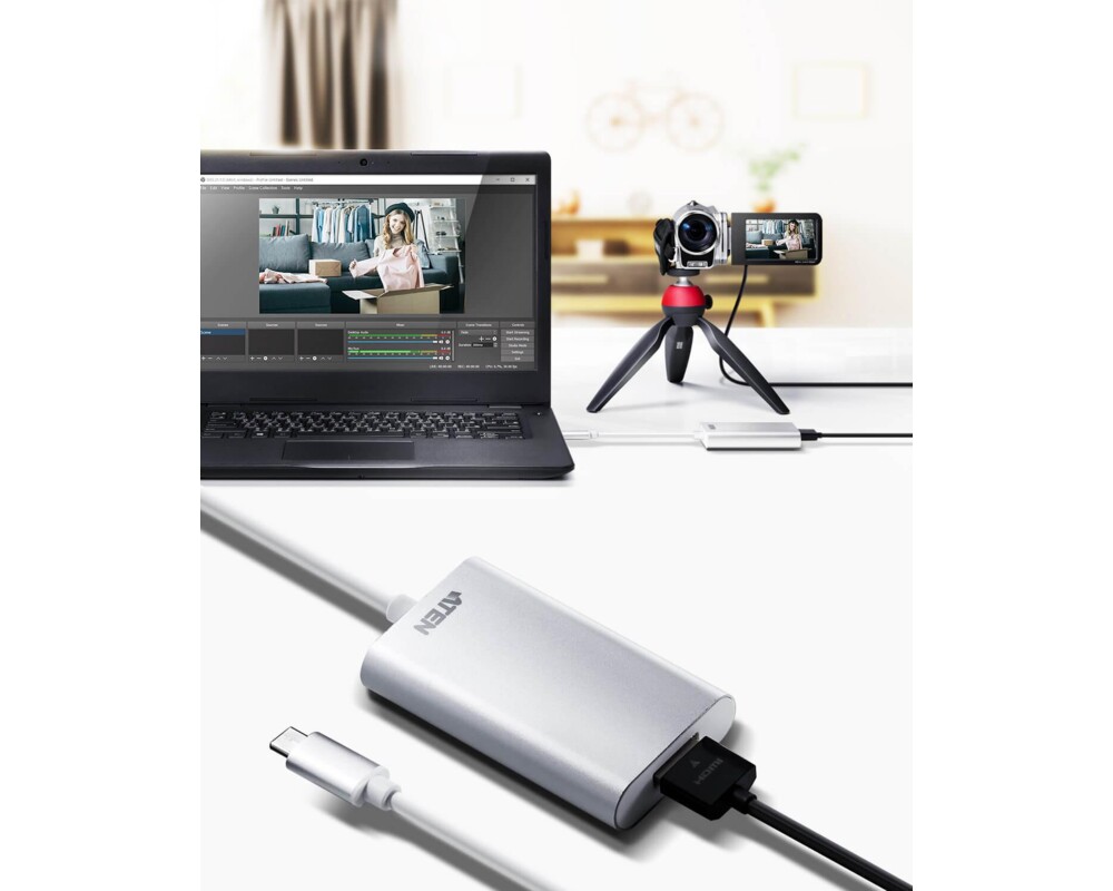 TV тунер/видео устройство Външен кепчър ATEN CAMLIVE, HDMI към USB-C, UVC 5