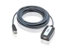  Удължителен кабел ATEN UE250, USB-A мъжко - USB-A женско , 5 м, USB 2.0, Черен 313584 UE250-AT на топ цена - PIC.bg