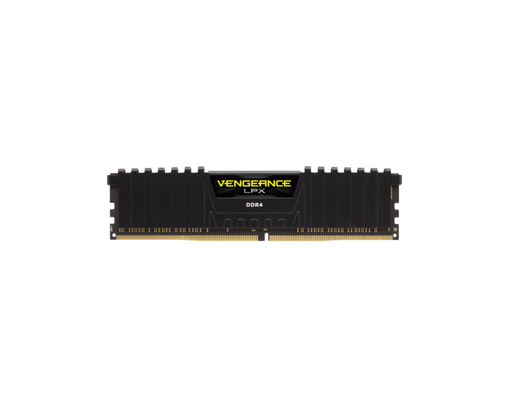 Памет CORSAIR DDR4 2400MHz 8GB 1x288 DIMM Unbuffered 14-16-16-31 Vengeance LPX Black Heat spreader 1.20V 16