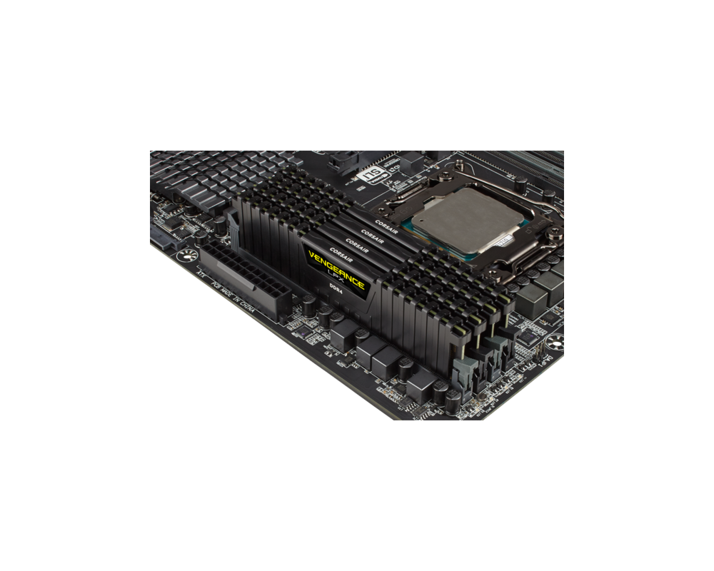 Памет CORSAIR DDR4 2400MHz 8GB 1x288 DIMM Unbuffered 14-16-16-31 Vengeance LPX Black Heat spreader 1.20V 18