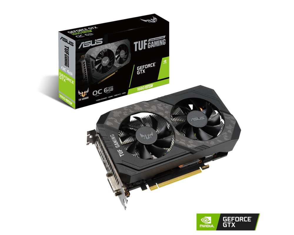Видеокарта ASUS TUF Gaming GeForce GTX 1660 SUPER OC Edition 6GB GDDR6 3