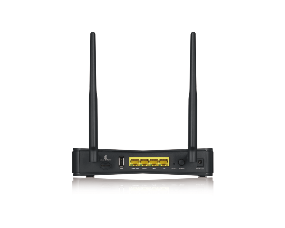 Рутер ZYXEL LTE3301-PLUS, SIM, 4G, 4x 1Gb порта, AC1200 4