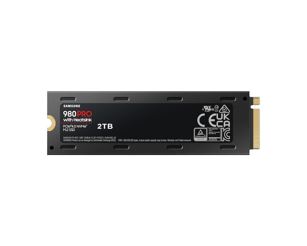 SSD Samsung SSD 980 PRO Heatsink 2TB Int. PCIe Gen 4.0 x4 NVMe 1.3c 16
