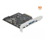 <span>Контролер</span> Delock PCI Express Card x4 -> 3 x USB-C + 2x USB-A 10Gbps <span class='catalog-num-in-name'>DELOCK-89074</span> - 