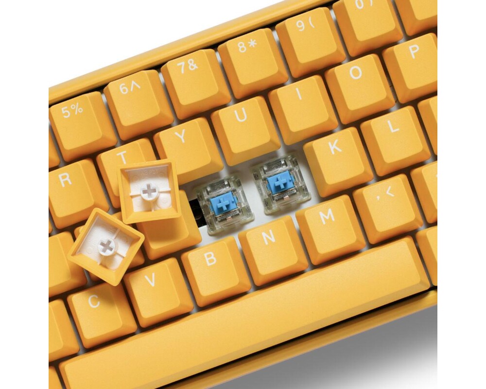 Клавиатура Геймърскa механична клавиатура Ducky One 3 Yellow SF 65, Cherry MX Clear суичове 5