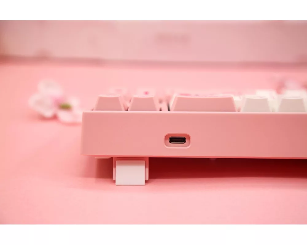 Клавиатура Геймърскa механична клавиатура Ducky x Varmilo Miya Sakura V2 65, Cherry MX Brown суичове 3