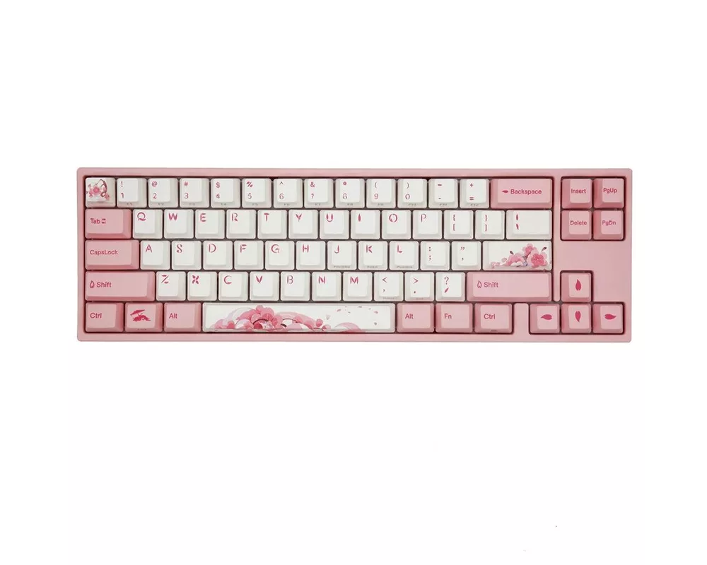 Клавиатура Геймърскa механична клавиатура Ducky x Varmilo Miya Sakura V2 65, Cherry MX Blue суичове 6