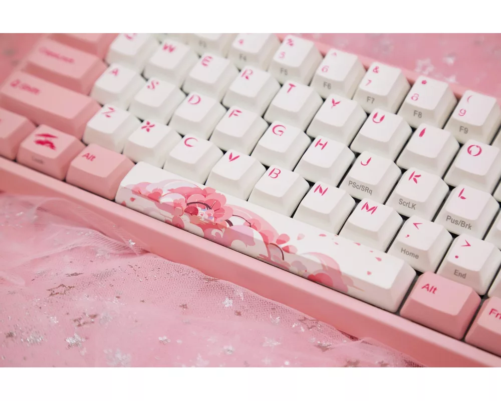 Клавиатура Геймърскa механична клавиатура Ducky x Varmilo Miya Sakura V2 65, Cherry MX Blue суичове 5