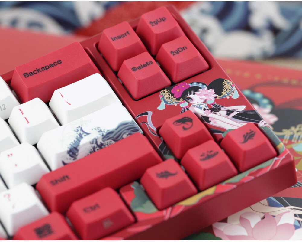Клавиатура Геймърскa механична клавиатура Ducky x Varmilo Miya Koi 65%, Cherry MX Silent Red 8