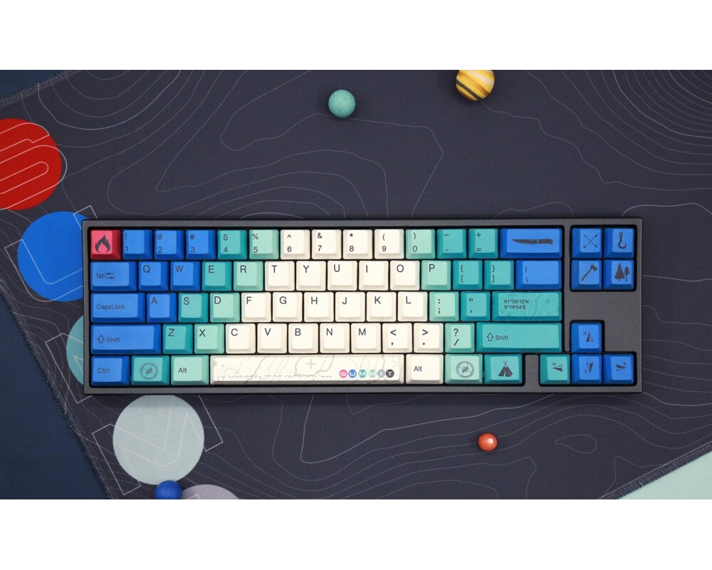 Клавиатура Геймърскa механична клавиатура Ducky x Varmilo Miya Summit V2 65%, Cherry MX Silent Red 2