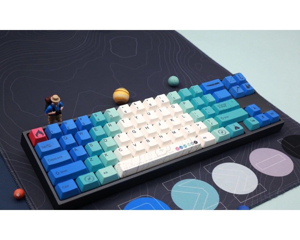 Клавиатура Геймърскa механична клавиатура Ducky x Varmilo Miya Summit V2 65%, Cherry MX Silent Red 3