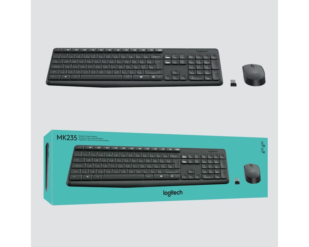 Клавиатура Logitech MK235 - Комплект 12