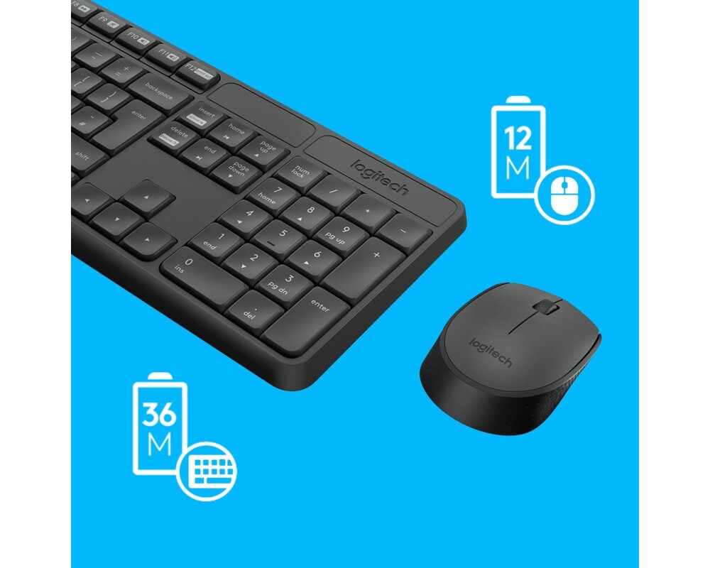 Клавиатура Logitech MK235 - Комплект 10