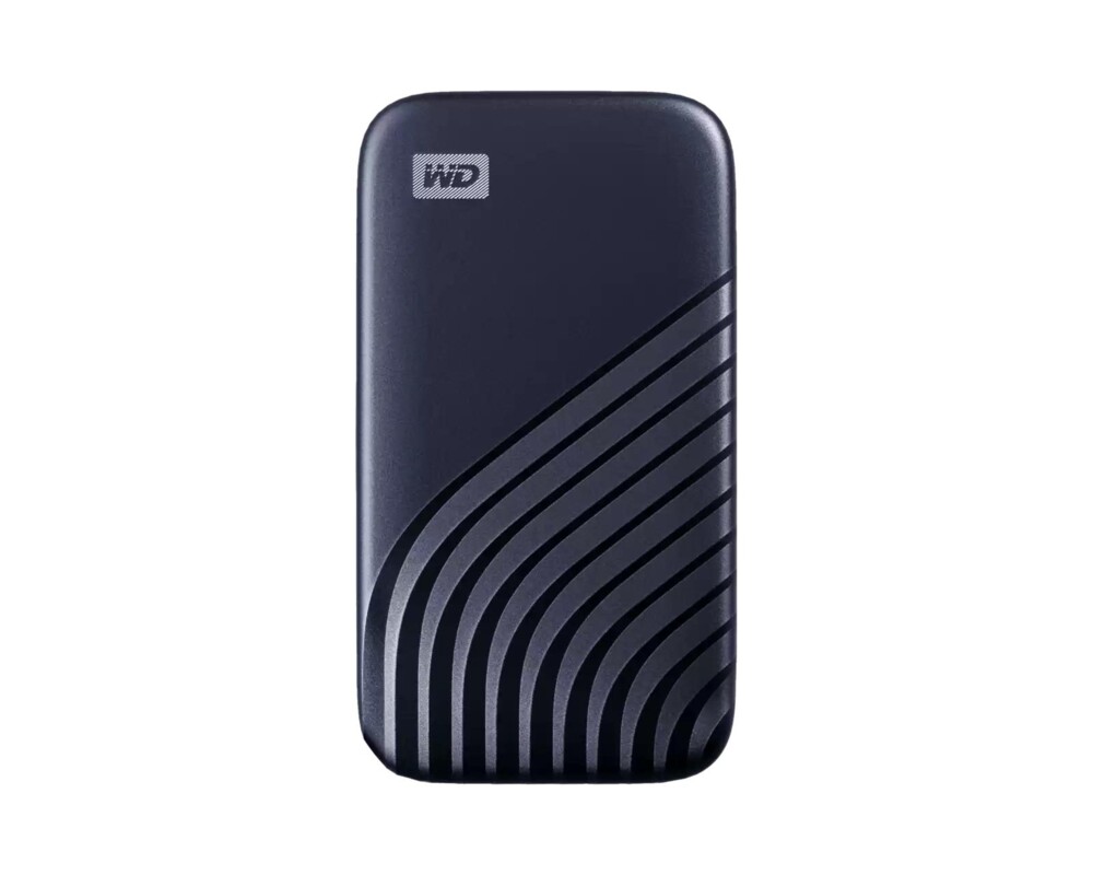 SSD WD My Passport SSD 1TB Midnight Blue Cross Compatible USB 3.2 Gen-2 and USB-C 1050MB 14
