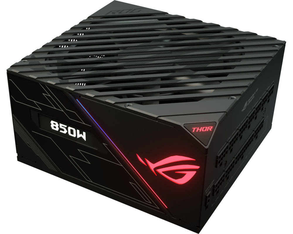 Захранване ASUS ROG THOR 850P Platinum Power Supply Aura Sync OLED display 850W 7