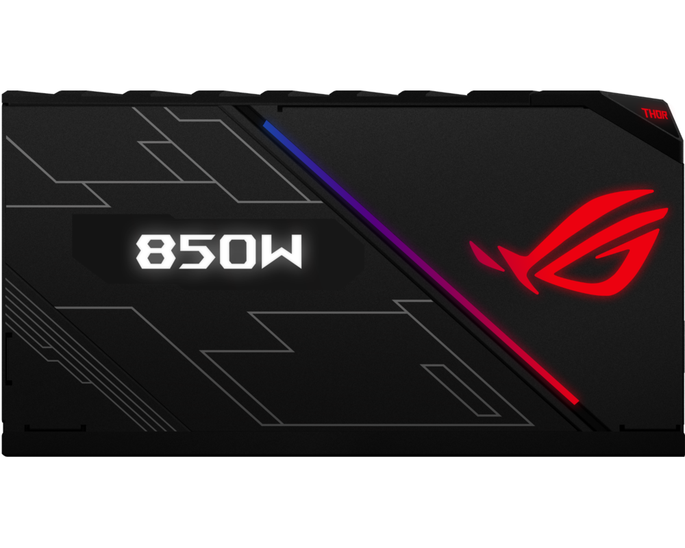 Захранване ASUS ROG THOR 850P Platinum Power Supply Aura Sync OLED display 850W 9