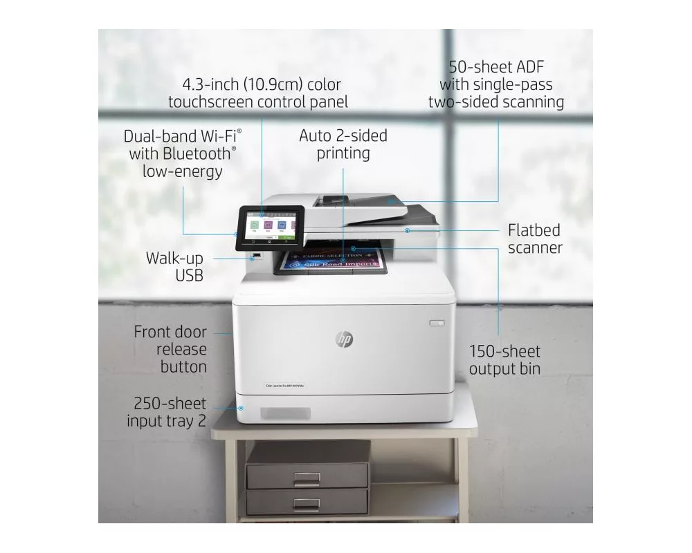 Мултифункционално у-во HP Color LaserJet Pro MFP M479fdn Printer 14