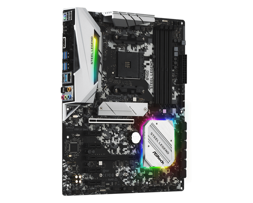 Дънна платка ASROCK B450 Steel Legend 5