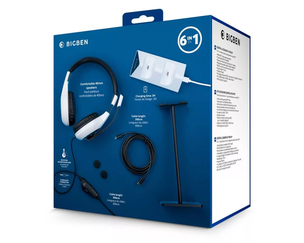 Геймърски аксесоари Комплект NACON BigBen, PS5, Essential Pack 6in1 3