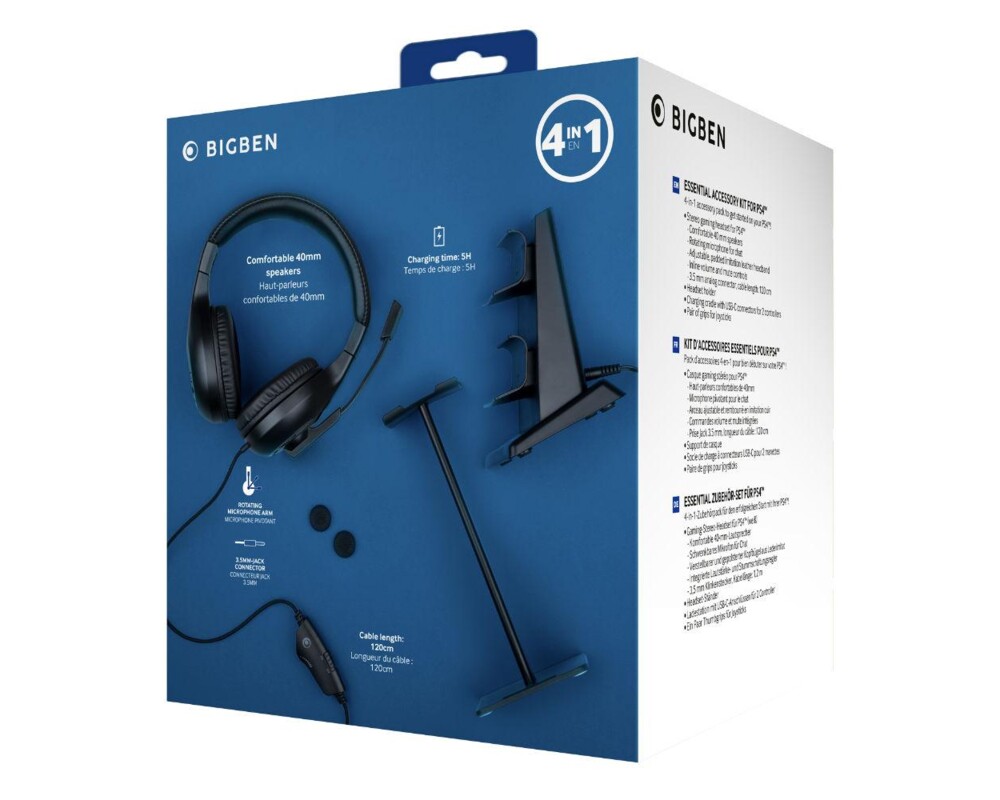Геймърски аксесоари Комплект BigBen PS4 Essential Pack 4in1 NACON 3