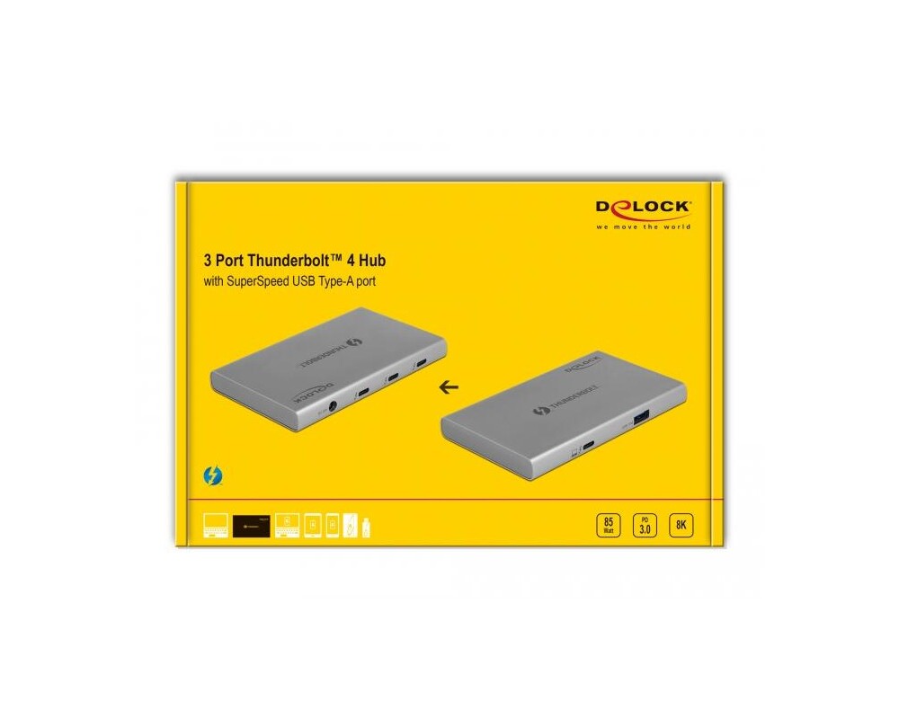 USB хъб Хъб Delock Thunderbolt, 4 портов, DELOCK-64157 5