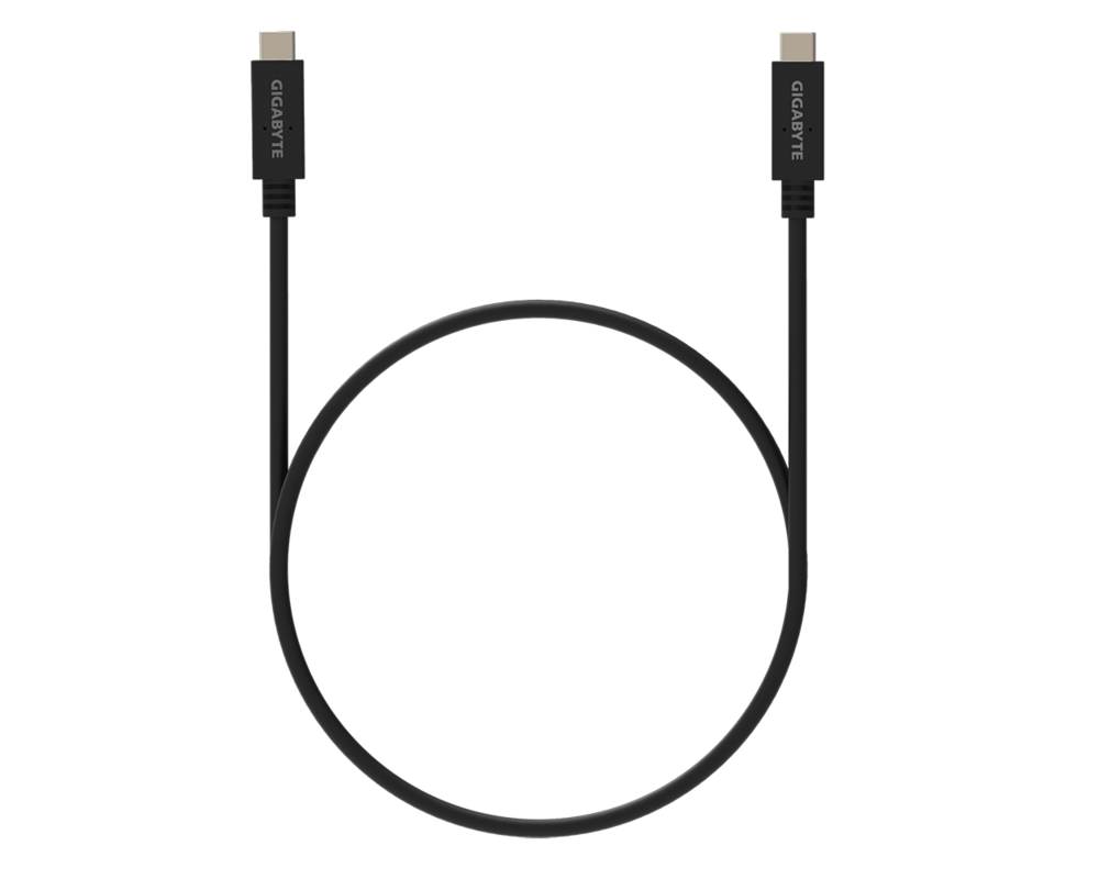 Кабел GIGABYTE USB Type-C мъжко към USB Type-C мъжко 3.2Gen, 1 м 10Gbp/s 3