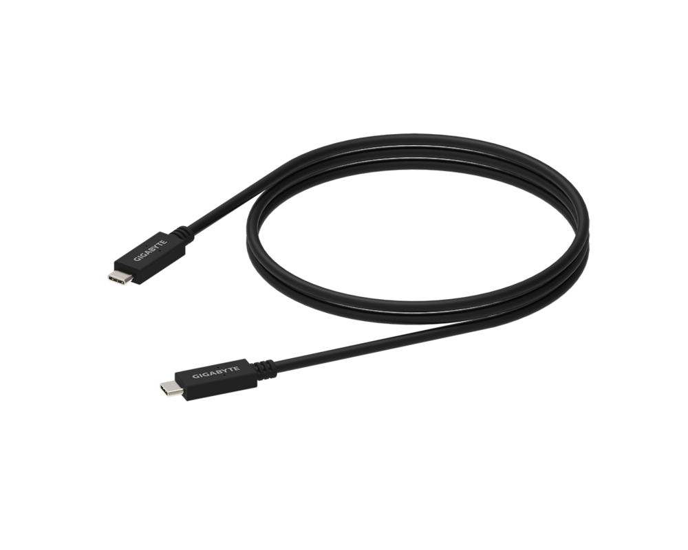Кабел GIGABYTE USB Type-C мъжко към USB Type-C мъжко 3.2Gen, 1 м 10Gbp/s 2
