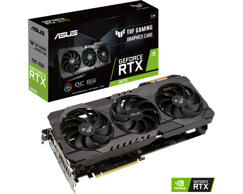 Видеокарта ASUS TUF Gaming GeForce RTX 3070 V2 OC Edition 8GB GDDR6 8