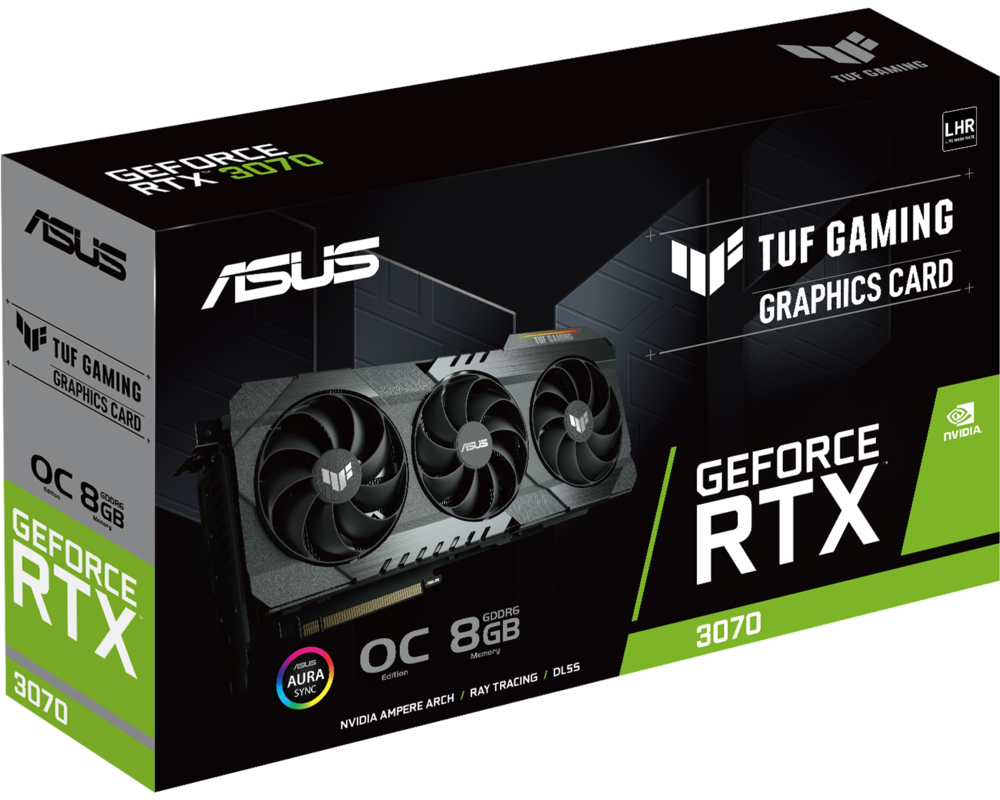 Видеокарта ASUS TUF Gaming GeForce RTX 3070 V2 OC Edition 8GB GDDR6 9