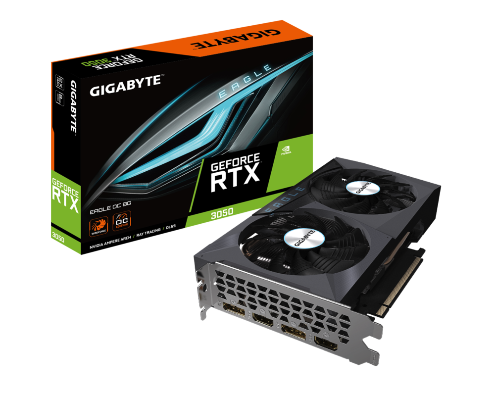 Видеокарта Gigabye GeForce RTX 3050 EAGLE OC 8GB GDDR6 8