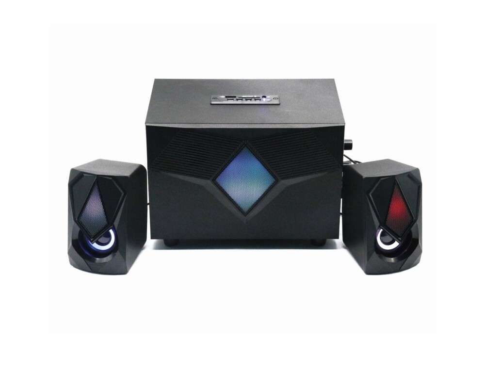 Аудио система Ewent EW3526, 2.1, FM Radio, USB, SD, AUX, Bluetooth, Черна 2