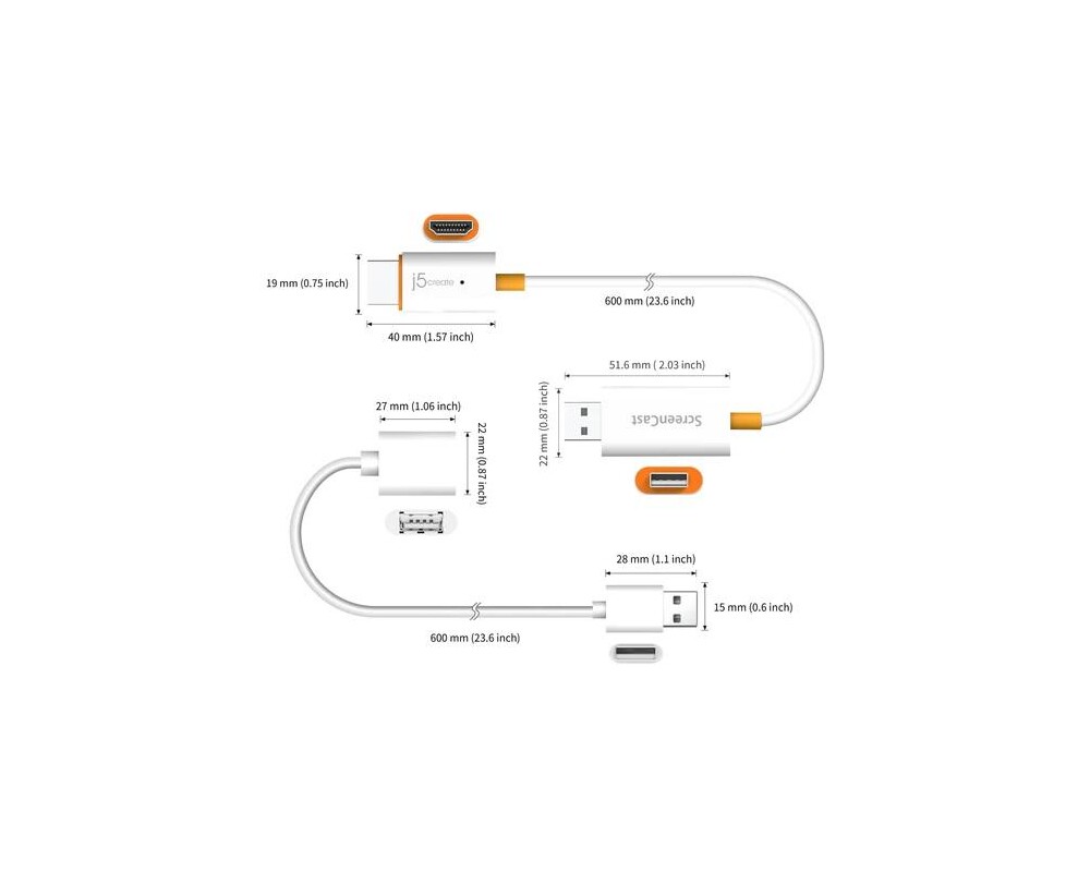 Адаптери j5create JVAW56, ScreenCast, HDMI, 2.4 GHz, 5 GHz, full HD 3