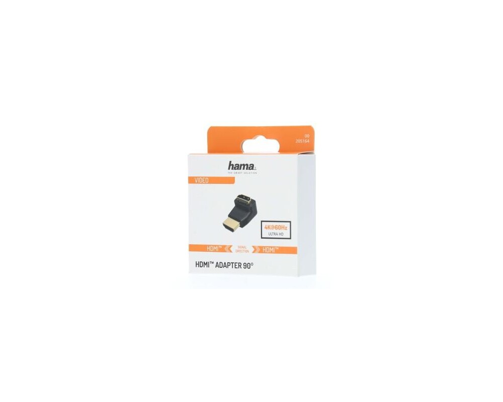 Адаптери HAMA 205164, HDMI мъжко - HDMI женско, на 90°, Черен 2
