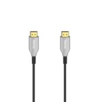 <span>Кабел</span> Оптичен активен кабел HAMA Optical, HDMI мъжко - HDMI мъжко, Ethernet, 4K, 10м, Позл.конектори, Черен <span class='catalog-num-in-name'>HAMA-205274</span> - 