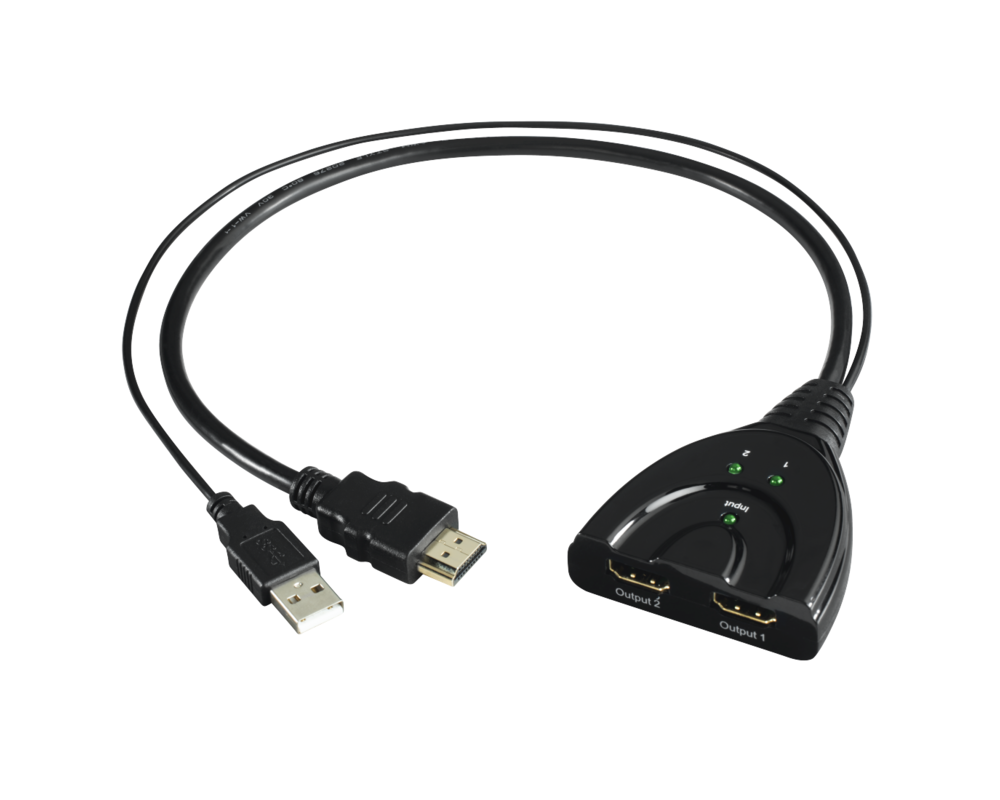 Кабел Сплитер HDMI HAMA HDMI мъжко - 2 x HDMI женско, 4K, Черен 2